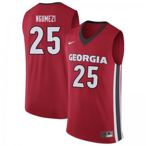 Men Amanze Ngumezi Red Georgia Bulldogs #25 Stitched Jerseys
