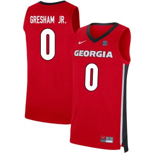Men Donnell Gresham Jr. Red UGA Bulldogs #0 Embroidery Jersey