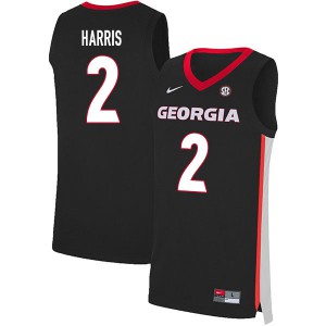 Men Jordan Harris Black Georgia Bulldogs #2 Alumni Jerseys