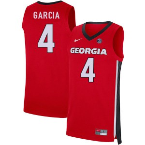 Men Andrew Garcia Red UGA Bulldogs #4 Basketball Jerseys