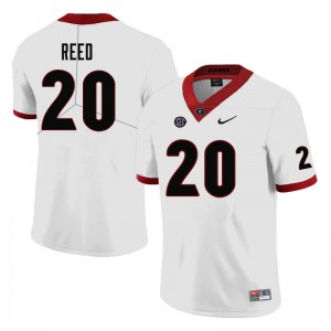 Men J.R. Reed White UGA Bulldogs #20 Alumni Jersey