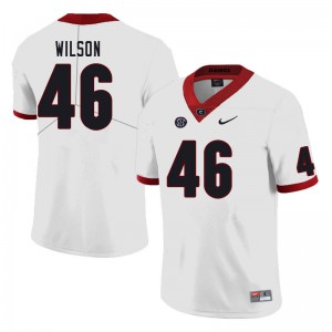Men Jake Wilson White Georgia Bulldogs #46 Alumni Jersey