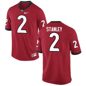 Men Jayson Stanley Red University of Georgia #2 Stitched Jerseys