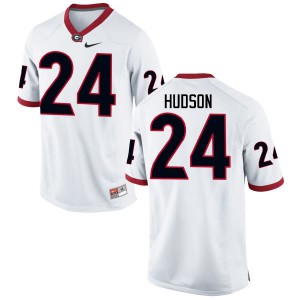 Mens Prather Hudson White Georgia Bulldogs #24 College Jersey