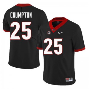 Men Ahkil Crumpton Black Georgia #25 Stitched Jerseys