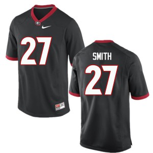 Men KJ Smith Black Georgia Bulldogs #27 Stitched Jerseys