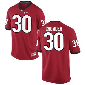 Men Tae Crowder Red Georgia #30 High School Jerseys