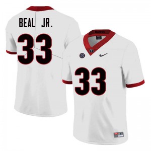 Men's Robert Beal Jr. White UGA Bulldogs #33 Player Jerseys