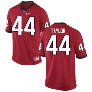Mens Juwan Taylor Red Georgia #44 Stitch Jersey