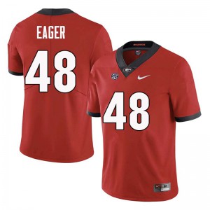 Men John Eager Red Georgia Bulldogs #48 University Jersey