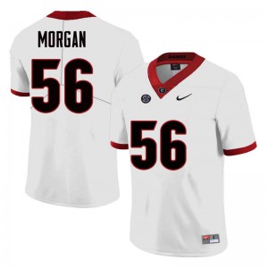 Men Oren Morgan White UGA #56 University Jerseys