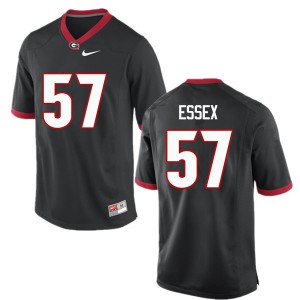 Men's Alex Essex Black Georgia #57 Stitched Jerseys
