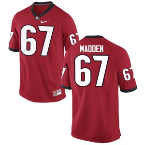 Men Sam Madden Red Georgia #67 Stitch Jersey