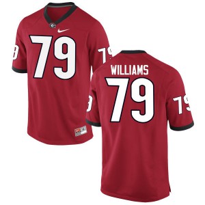 Men Allen Williams Red Georgia Bulldogs #79 Football Jerseys