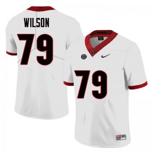 Men's Isaiah Wilson White Georgia #79 Player Jerseys