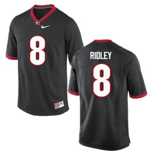 Men Riley Ridley Black University of Georgia #8 Alumni Jersey
