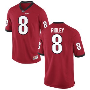 Mens Riley Ridley Red Georgia Bulldogs #8 Stitch Jerseys