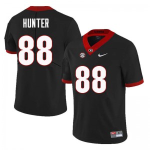Mens Jaden Hunter Black Georgia Bulldogs #88 Stitched Jerseys