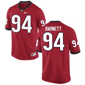 Mens Michael Barnett Red Georgia #94 Official Jersey