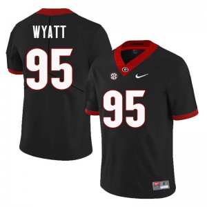 Men's Devonte Wyatt Black UGA #95 Stitched Jersey