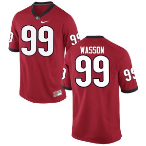 Men Mitchell Wasson Red Georgia #99 NCAA Jerseys