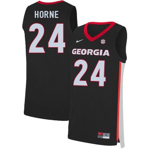 Men P.J. Horne Black University of Georgia #24 Basketball Jerseys