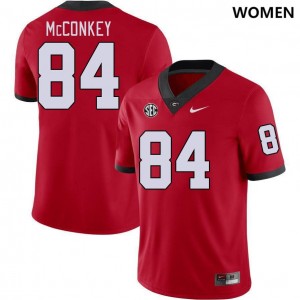 Women Ladd McConkey Red UGA #84 University Jersey