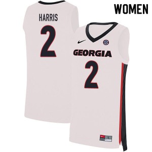 Women Jordan Harris White UGA #2 Alumni Jerseys