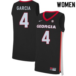Women's Andrew Garcia Black Georgia Bulldogs #4 Stitched Jerseys