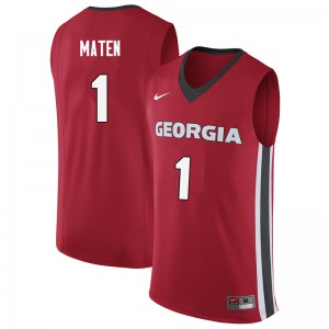 Mens Yante Maten Red University of Georgia #1 Player Jerseys