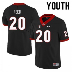 Youth J.R. Reed Black Georgia #20 Official Jersey