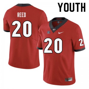 Youth J.R. Reed Red UGA #20 Official Jerseys