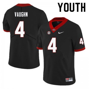 Youth Sam Vaughn Black University of Georgia #4 NCAA Jersey