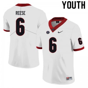 Youth Otis Reese Black University of Georgia #6 Player Jersey