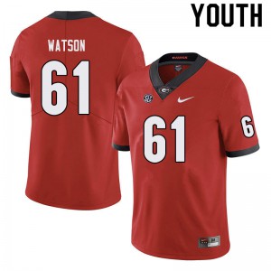 Youth Blake Watson Black Georgia Bulldogs #61 Football Jerseys