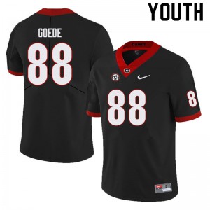 Youth Ryland Goede Black UGA #88 Official Jerseys