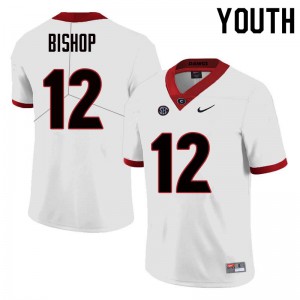 Youth Tray Bishop White UGA #12 Football Jerseys