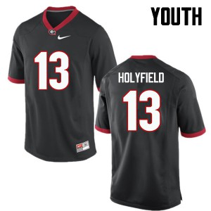 Youth Elijah Holyfield Black UGA #13 NCAA Jersey