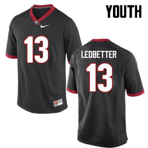 Youth Jonathan Ledbetter Black Georgia Bulldogs #13 Player Jersey