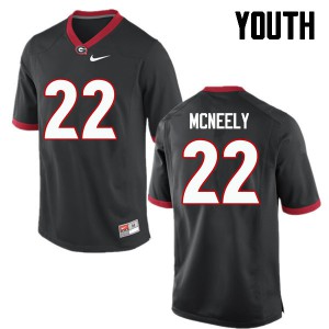 Youth Avery McNeely Black Georgia Bulldogs #22 Player Jerseys