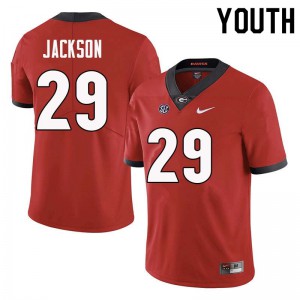 Youth Darius Jackson Red Georgia #29 Stitched Jerseys