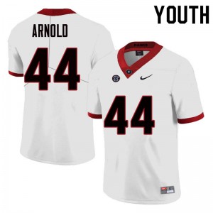 Youth Evan Arnold White University of Georgia #44 Player Jerseys