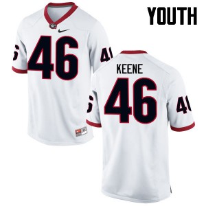 Youth Michael Keene White Georgia Bulldogs #46 Alumni Jerseys