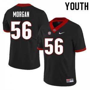 Youth Oren Morgan Black Georgia #56 Official Jersey