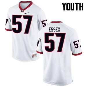 Youth Alex Essex White UGA #57 NCAA Jerseys