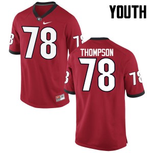 Youth Trenton Thompson Red UGA #78 Official Jerseys