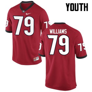 Youth Allen Williams Red UGA #79 Stitched Jerseys