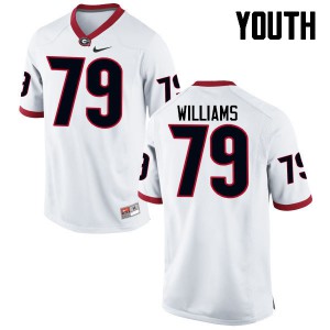 Youth Allen Williams White UGA #79 University Jerseys