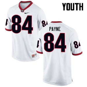 Youth Wyatt Payne White Georgia #84 Alumni Jersey