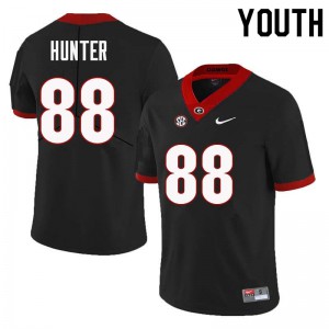 Youth Jaden Hunter Black Georgia Bulldogs #88 NCAA Jersey